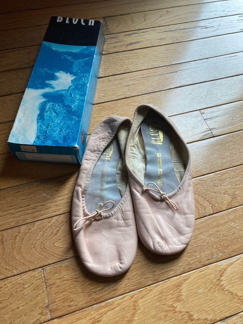 Bloch Light Pink Leather Ballet Flats